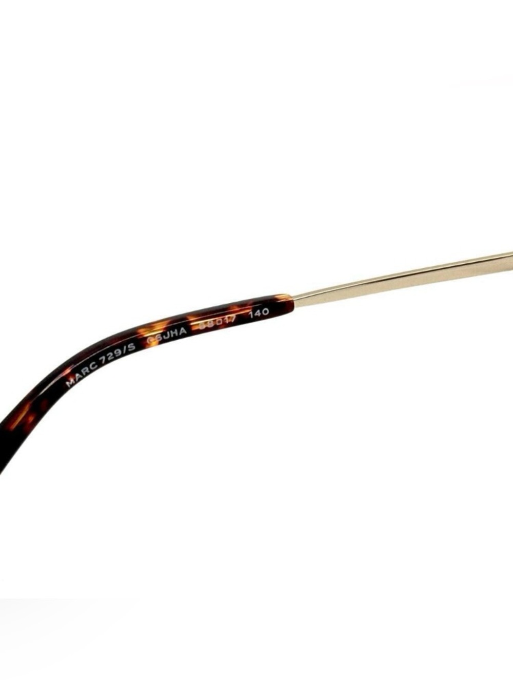 MARC JACOBS Sunglasses 729/S 06JHA Gold w/ Havana full rim square brown Gradient - Picture 5 of 15